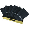 Makeup Remover Towel, 13x13, Black With White Embroidery Pack Of 12