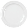 Thunder Group 8 In. Plastic Dinner Plate (White) (12-Pack)