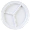Thunder Group 8-3/4" Deep Compartment Plate White Package Of 12