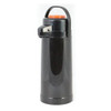 Thunder Group 2.2 L 74 Oz Airpot Plastic Body Glass Lined Push Button Decaf