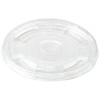 World Centric Ingeo Pla Clear Cold Cup Flat Lid,9 Oz To 24 Oz Cups, Case Of 1000