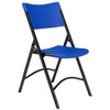 National Public Seating 600 Series Heavy Duty Folding Chair Blue Case Of 4