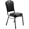 National Public Seating 9300 Stack Chair Panther Black Seat/Black Sandtex Frame