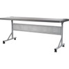 National Public Seating 24 X 72 Flip-N-Store Training Table Charcoal Slate
