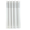 Kartri Poly 72x77 White Shower Curtain With Window Case Of 12