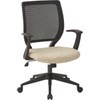Worksmart Woven Mesh Task Chair In Luna With Dual Wheel Carpet Casters