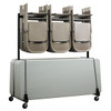 Alpine Industries Adir Office 65 X 33.7 Folding Chair Table Combo Cart