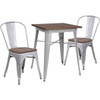 Carnegy Avenue 3-Piece Silver Table And Chair Set CGA-CH-243611-SI-HD