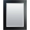 American Pride 26" X 36" Custom Select Framed Beveled Makeup Mirror Satin Black