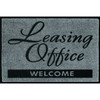Leasing Office Welcome Floor Mat, Charcoal, 6' X 4'