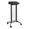Safco Impromptu Lectern, 26.5" X 18.75" X 46.5", Black