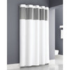Zenna Home Easy Hang  Plainweave White Shower Curtain 71x74 Window Hook White - Case Of 12