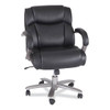 Safco Lineage Big & Tall Mid Back Chair, 24.5" Back, 19.5" - 23.25", Black Seat