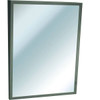 Asi American Specialities, Inc. 18 In. X 30 In. Fixed-Tilt Bathroom Mirror In Stainless Steel