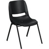 Carnegy Avenue Plastic Frame Side Chair (Black)