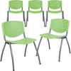 Carnegy Avenue Plastic Stack Chairs (Green)
