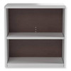 Safco Valuemate 2-Shelf Economy Bookcase, 31.75"W X 13.5"D X 28"H, Gray