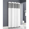 Zenna Exto Waffle Easy Hang White Curtain 71x77 Sheer Window With Waterproof Liner Attached-White Hooks