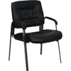 Flash Furniture Faux Leather Cushioned Reception Chair (Black)