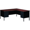 Hirsh 72 In. X 66 In. Commercial Executive Desk 4-Drawer With Right Return (Black Walnut)