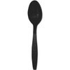 Black Heavy Weight Polystyrene Bulk Teaspoon Case Of 1000