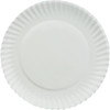 Green Label 6 " Uncoated Paper Plates "White Case Of 1000