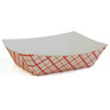 Southern Champion Southland Red Size #50 1/2 Lb Checkered Food Tray Case Of 1000