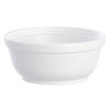 Dart Disposable Polystyrene Foam Bowl, 8 Oz, White, Case Of 1000