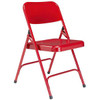 National Public Seating  200 Series Premium Steel Folding Chair (4-Pack)(Red)