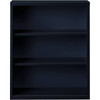 Hirsh 42 " H Metal Black 3-Shelf Standard Bookcase