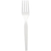 Dixie Medium Weight Forks, Polystyrene - White Case Of 1000