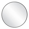 Design House Kenna Round Wall Mirror With Black Frame, 28"