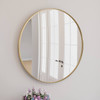 Design House Kenna Round Wall Mirror With Gold Frame, 24"