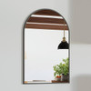 Design House Maeve Arched Wall Mirror With Black Frame, 36" By 24"
