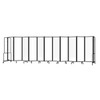 National Public Seating Room Divider 6'H 11 Sections Clear Acrylic Panels