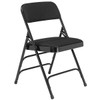 National Public Seating 2300 Series Folding Chair, Fabric, Black, Package Of 4