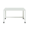 Hirsh Ready-To-Assemble 48-Inch Wide Mobile Metal Desk For Home Office White