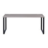 Hirsh 60" W X 24" D Open Desk For Commercial Office/Home Office Black/Gray Elm