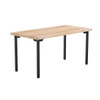 National Public Seating Fixed Height Designer Table With Butcherblock, 30x60