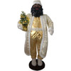 Fraser Hill Farm 58" Dancing African American Santa With Prelit Christmas Tree