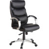 Lorell Executive High-Back Chair With Flexing Arms Bonded Leather Black