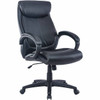 Lorell Executive High-Back Office Chair Bonded Leather Black
