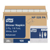 Tork Soft Dinner Napkin, 1/8 Fold, White, 15 In X 17 In (28 Packs X 100 Napkins)