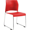National Public Seating 8800 Series Cafetorium Plastic Stack Chair, Red