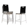 National Public Seating Bushwick Cafe Stool, 24"H, Black Package Of 4
