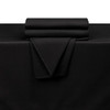 Bokser Spun Soft Tablecloth, 100% Polyester, 132in Round, Black Case Of 12