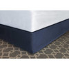 Mattress Safe Modern-Fit Bed Skirt Navy Polyester Qn 60x80x14" Case Of 12