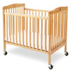 L.A. Baby Mini/Portable Folding Wood Crib, Natural