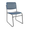 Flash Furniture Hercules High Density Navy Vinyl Stacking Chair With Sled Base