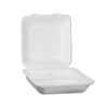 RDI-USA Bagasse Clamshell 9x9 3-Compartment Case Of 200